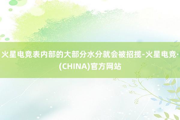 火星电竞表内部的大部分水分就会被招揽-火星电竞·(CHINA)官方网站