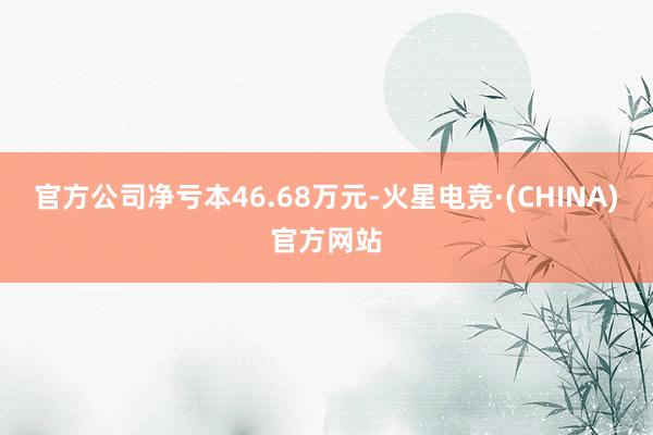 官方公司净亏本46.68万元-火星电竞·(CHINA)官方网